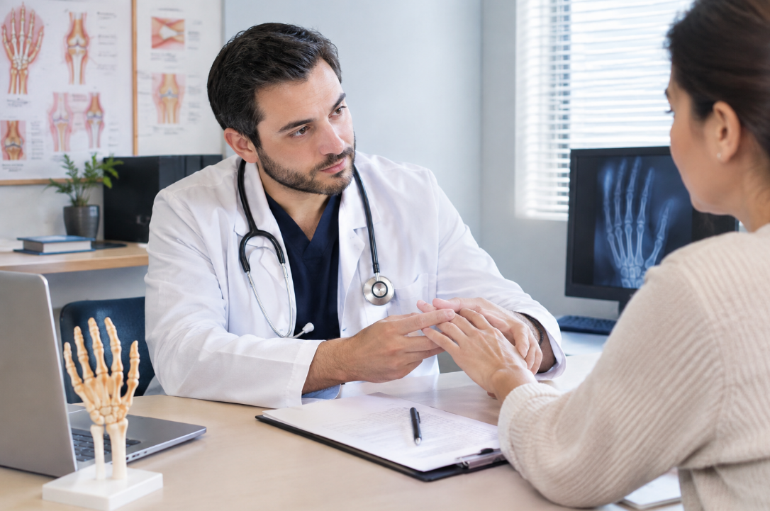 Consulta de Reumatología en consultorio